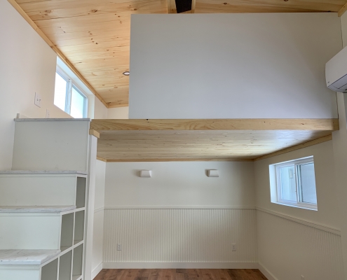 Kinderhook Tiny House Sleeping Loft with Storage
