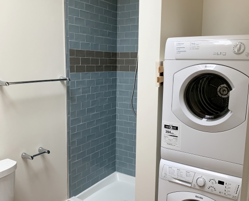 Kinderhook Tiny House Restroom Shower Washer Dryer Toilet