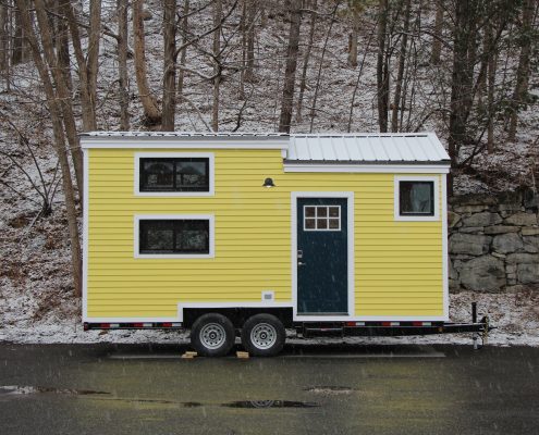 Hoosic Yellow Tiny House Exterior