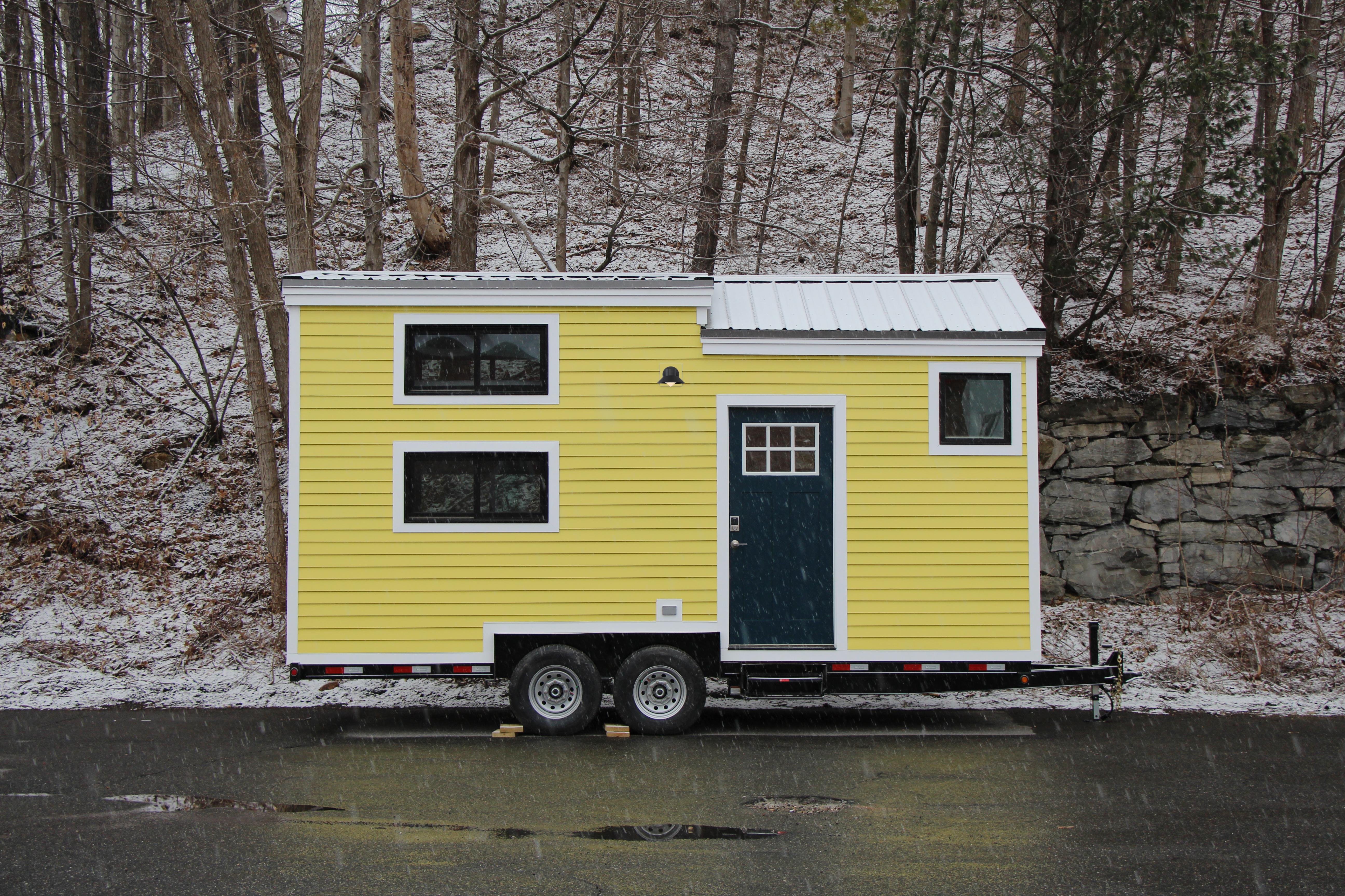 Hoosic Yellow Tiny House Exterior